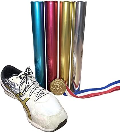 Ace Creations Aluminium Relay Batões para corridas de atletismo, academia, Phy Ed, Running