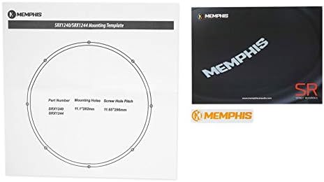 Memphis Audio SRX1240 Série de referência de rua 12 500 watts Popo de pico de 4 ohm subwoofer