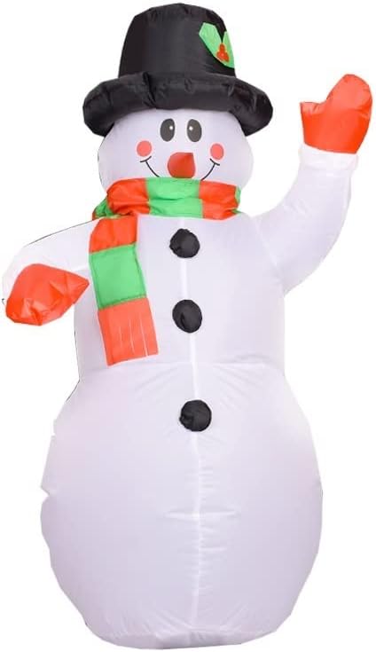 Eesll Decorações infláveis ​​de Natal ao ar livre de natal boneco de neve inflável colorido explodir decoração de pátio