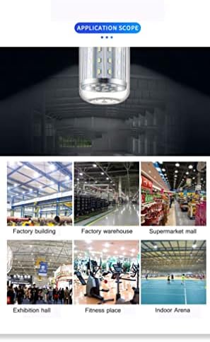 Lâmpadas de 10W de milho LED, base E27, AC110V, 3000K Warm White, LEDS 2835, 3000-3600LM, 360 graus ângulo de feixe Omni