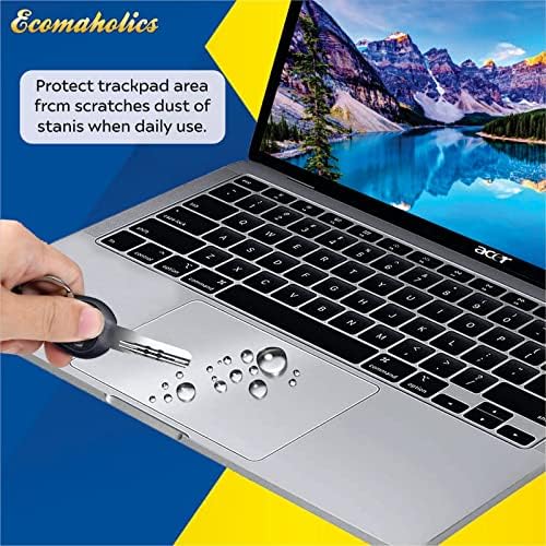 Capa do protetor de laptop do laptop Ecomaholics para laptop Lincplus 14 polegadas, pista transparente Protetor