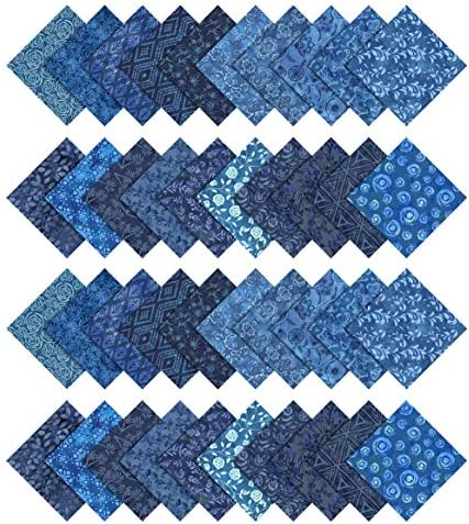 Soimoi Batik Print Precut de 10 polegadas de algodão Quilting Squares Pack Pack Diy Patchwork Costra