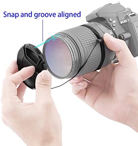 Tampa de tampa de lente de 77 mm compatível com Sigma 17-50mm f/2.8 Ex DC OS HSM, Huipuxiang [2 pacote]