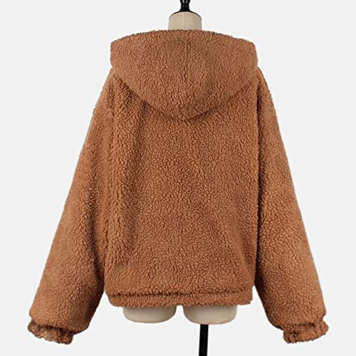 Casaco feminino jaquetas de pelúcia macia de inverno