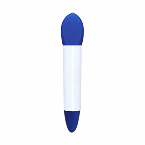 Escova de lábios de silicone para lantejoulas Big Flash Double Head Shadow Stick Silicone Lip Spoon é conveniente para