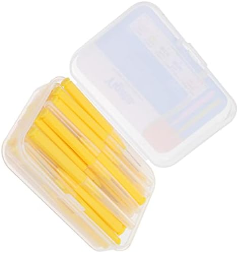 Mush de 30pcs de 30pcs escova para limpador de lixo de dente interdental mais limpo Fluxo de higiene de higiene Ferramenta de limpeza de dente amarelo