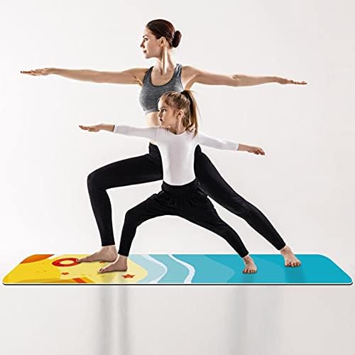 Siebzeh Beach View Seaside Pattern Premium Premium grosso de ioga MAT ECO AMPLICAÇÃO DE RORBO