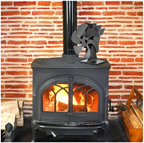Gayouny Fireplate Wood fogão fãs de aquecimento 6 fogão a calor Trope de madeira Burner de madeira Eco eficiente eficiente