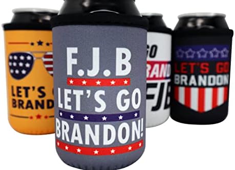 Let's Go Brandon Republican Gift - FJB Ferk Jer Berdin LGBFJB LGB Patriótico Trump Presentes de cerveja para ele ThermoCooler isolado, manga mais fria do isolador para o padrão de 12 onças. Pode