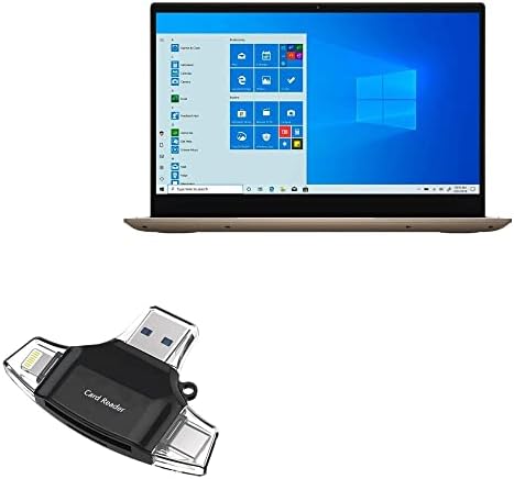 Boxwave gadget Smart Compatível com Dell Inspiron 7000 2-em-1-AllReader SD Card Reader, MicroSD Card Reader SD Compact USB para Dell Inspiron 7000 2-1-Jet Black
