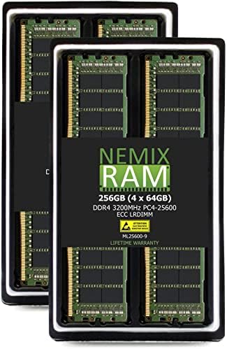 NEMIX RAM 256GB DDR4 3200MHZ PC4-25600 LRDIMM Server Memory Kit…