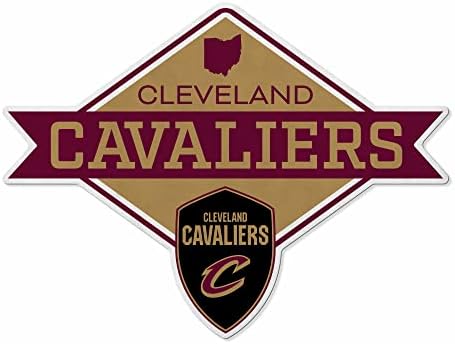 RICO INDUSTRIES NBA CLEVELAND CAVALIERS Diamond 'Shape Cut Pennant - Decoração de casa e sala - Ez de feltro macio