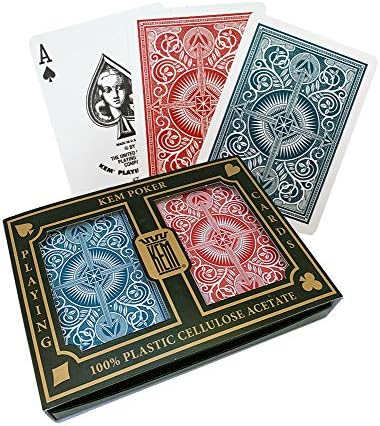 KEM Playing Cards Arrow Red e Blue, Poker Size Size Size Size Playing Carts, 1007268