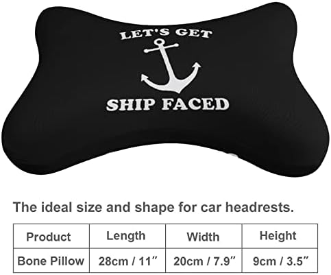 Vamos pegar o travesseiro de pescoço do carro de ancoragem do navio 2 PCs confortável Auto Cushion Cushion Bread para