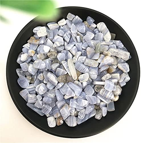 Zym116 50g 2 tamanho de renda azul natural ágata de cristal de cascalho de cristal lascas de rocha de cristal degaussing