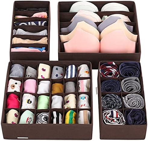Organizador de armário guarda-roupa lavável Roupas visíveis Caixas de armazenamento Organizador Caixas de separação Gaveta Caixa