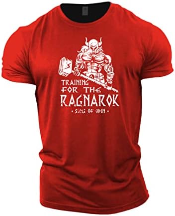 Treinamento de ginástia para camiseta de ginástica ragnarok -para homens para o bodybuilding weselifting strongman treinamento top ativo desgaste