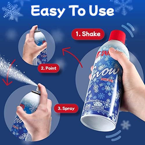 Spray de neve de Santa Christmas Artificial Can18 Oz Tree Holiday Winter Fake Party Spray