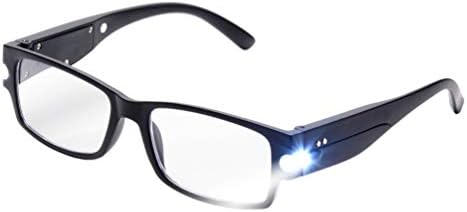 Taikaixin One Power Readers com luzes, óculos de leitura de foco automático com ímãs na perna