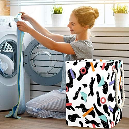 Sombra do círculo vermelho Indomer 300D Oxford PVC Roupas à prova d'água cesto de lavanderia grande para cobertores Brinquedos de roupas