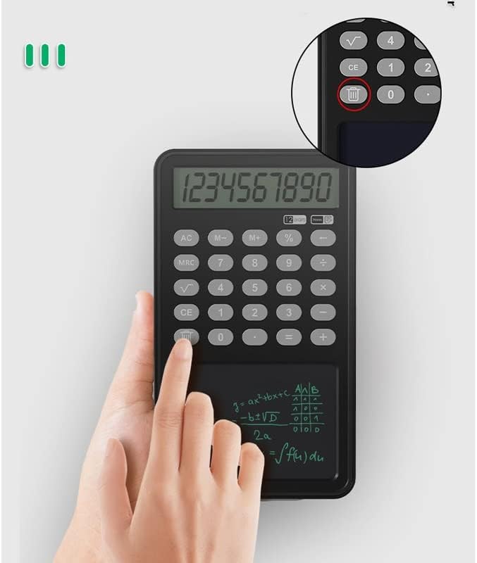 Calculadora multifuncional do MJWDP Office Business Office Portátil LCD calculadora de tablets de caligrafia LCD calculadora financeira de 12 dígitos