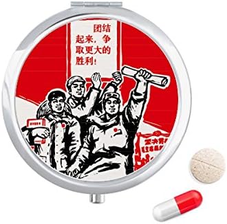 Livro papel Red Presidente Mao Massas Caixa de Caixa de Caixa de Bolso de Medicina Distribuidor de Contêiner de Caixa de