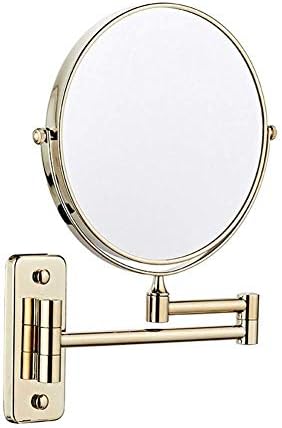 Espelho de maquiagem espelhos de banheiro montado na parede dupla- ampliação 3x espelho cosmético espelho de 8 polegadas