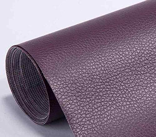Reparo de couro Repanstêmetros de couro auto-adesivo para sofá, móveis, sofás, bolsa 19x50 polegadas, roxo escuro