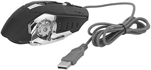 LazMin112 Gaming Mouse Wired, 6 botões de camundongos USB ergonômicos Frimor