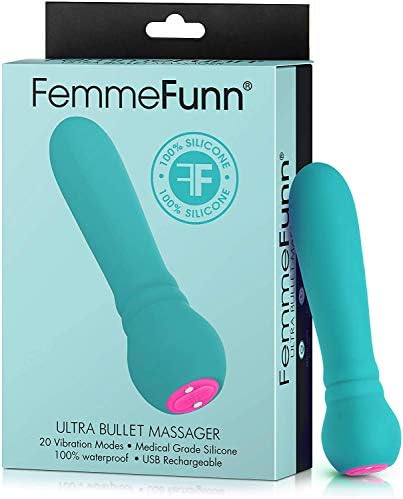 NOVO FEMME FUNN Ultra Bullet Vibrator - 20 modos poderosos recarregáveis ​​e sussurros vibradores de massageador silencioso para mulheres