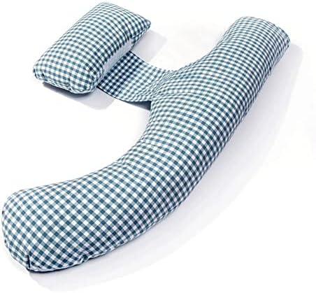 Travesseiro de gravidez mxjcc, almofada de maternidade com tampa de travesseiro, travesseiro de corpo em forma de H para