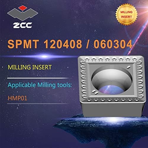 FINCOS 10PCS/LOT SPMT 120804 060304 ZCC.CT CNC Torno de tungstênio inserções para moagem de moagem lateral e caça -níqueis