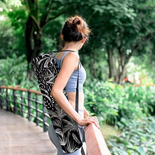 Laiyuhua Yoga Mat Bag, bolsa de ginástica de ioga com zíperas duplas para mulheres e homens - zíperes lisos, abertura grande em forma de U e alça ajustável, se encaixa na maioria dos estacos