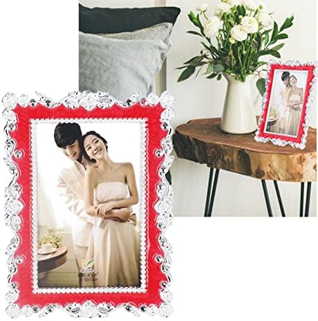 FTVOGO Photo Frame Desktop, 3,9x5,9 polegadas Decorativa moderna para o escritório da sala de estar, quadro de fotos/decoração de suporte de parede