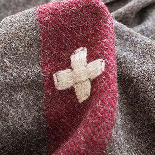 JQZ de cobertor de lã 4,5 libras sobre o exército suíço Militar reproduzido quente lavável espesso 59 x 80 Ótimo