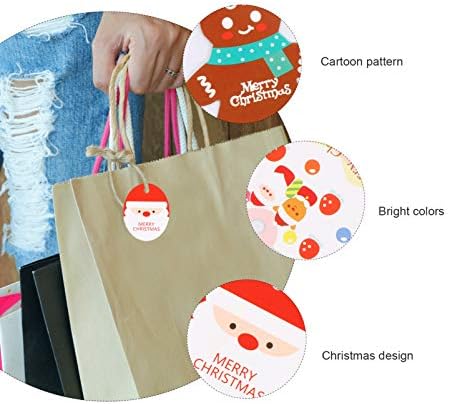 Toyandona 60pcs Tags de Natal Designs impressos para os pingentes de natal de natal e pacote de rótulo Diy