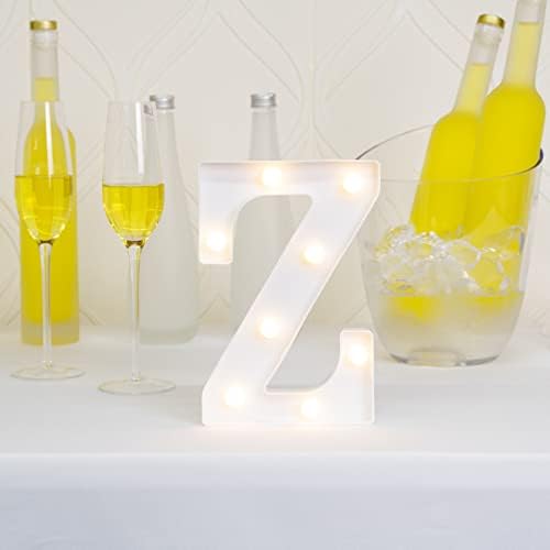 Illumify White LED Marquee letra Z SIGN - 8 3/4 - 1 Caixa de contagem