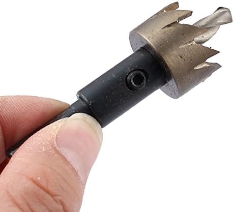 Aexit 22mm serras de orifício e acessórios Torcer dentes HSS HSS SAW Cutter Bits Definir Ferras de Eraço de Eragem de