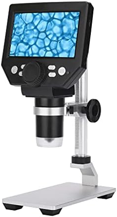 XXXDXDP Microscópio eletrônico Digital Profissional 4,3 polegadas Base LCD LCD Display 8MP 1-1000X Magnificador de