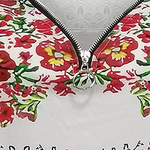 Camiseta feminina de ombro frio camiseta floral camisetas de acabamento de renda zip v colada de manga curta 2023 tops de verão