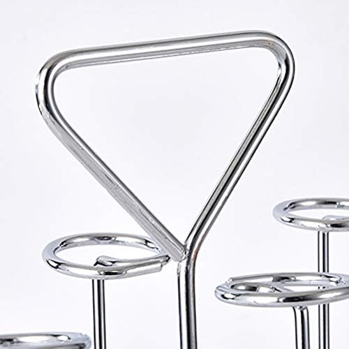 Xícaras de vidro de ferro hemotão drenando canecas de café penduradas na prateleira de prateleira de prateleira de prateleira