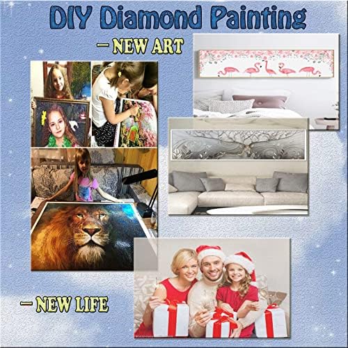 Kits de pintura de diamante para adultos, paisagem abstrata de diamante arte infantil diy 5d tinta por números, grande