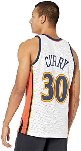 Mitchell e Ness NBA Swingman Home Jersey Warriors 09 Steph Curry White LG