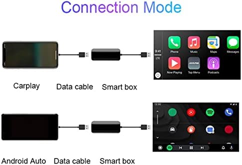Dilwe Wireless CarPlay Adapter USB, conversor sem fio CarPlay com controle de voz da interface USB para Android Auto, carros de
