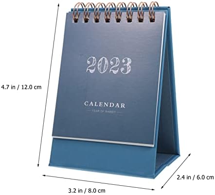 Calendário de Mini Toyandona Mini 2022-2023, calendário mensal Small Standing Flip Desk Calendar 2023 Calendário de Desktop para