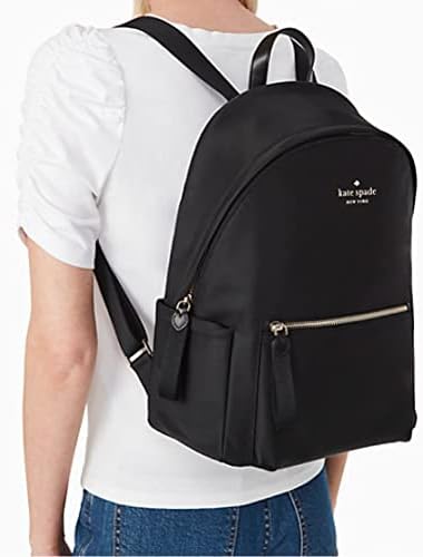 Kate Spade New York Chelsea Backpack adulto de moda de nylon, preto, tamanho único