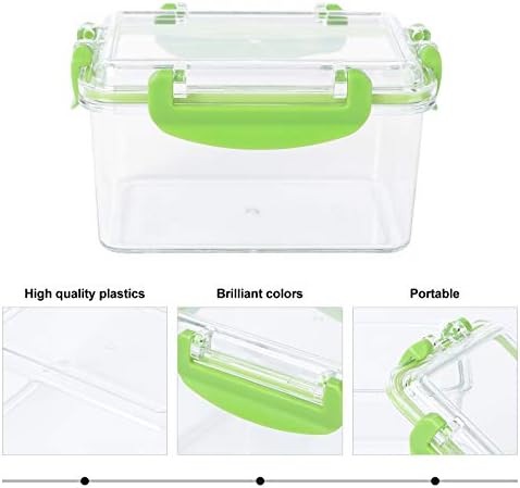 Doitool 1pc transparente mini plástico para contêiner frutas caixa de armazenamento de cozinha