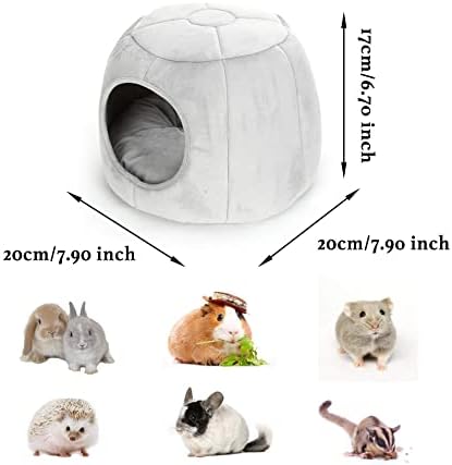 Camas de caverna de porquinho -da -índia, cama de casa aconchegante para ratos Chinchilla Degurets Ferrts Hedgehog Açúcar planador,