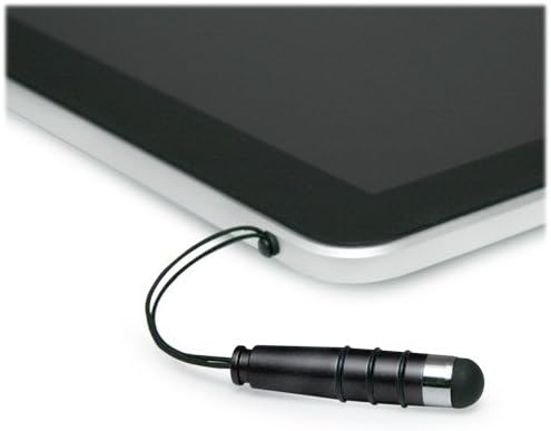 Caneta de caneta de ondas de ondas de caixa compatível com emdoor em -i87j - mini caneta capacitiva, caneta de caneta capacitiva de ponta de borracha para emdoor em -i87j - jato preto