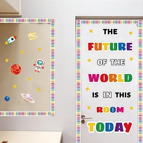 Decoração de Boletim da sala de aula Conjunto de Welcome Banner Wall ou Door Decor Decorações coloridas em sala de aula para escola